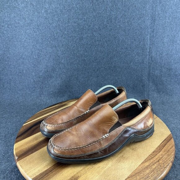Cole Haan Tucker Loafer Leather Venetian Slip Loafer C03559 Men's 11 Vibram Sole - Picture 5 of 13